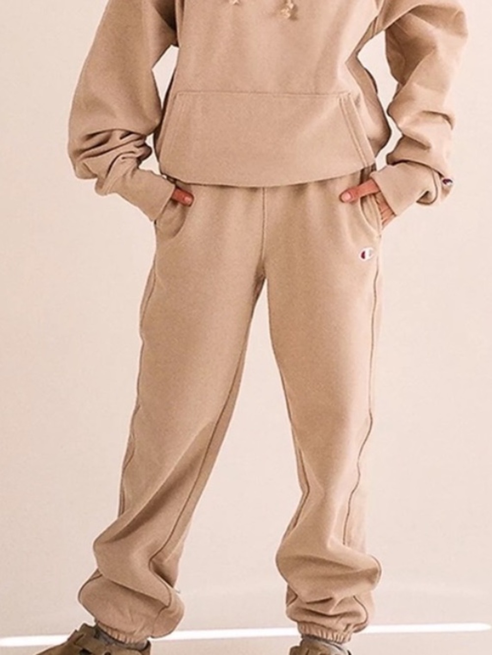🏷️NWT💫Champion UO EXCLUSIVE WEAVE Taupe Drawstring Sweatpants XL baggy 90s style